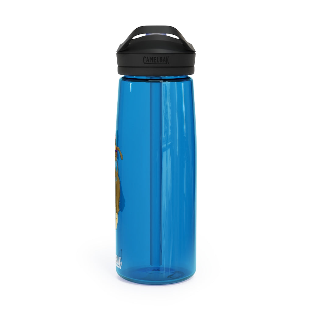 Moonki CamelBak Eddy® Water Bottle in 20oz and 25oz sizes, showcasing its durable Tritan™ material and spill-proof design.